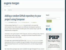 Tablet Screenshot of eugenemorgan.com